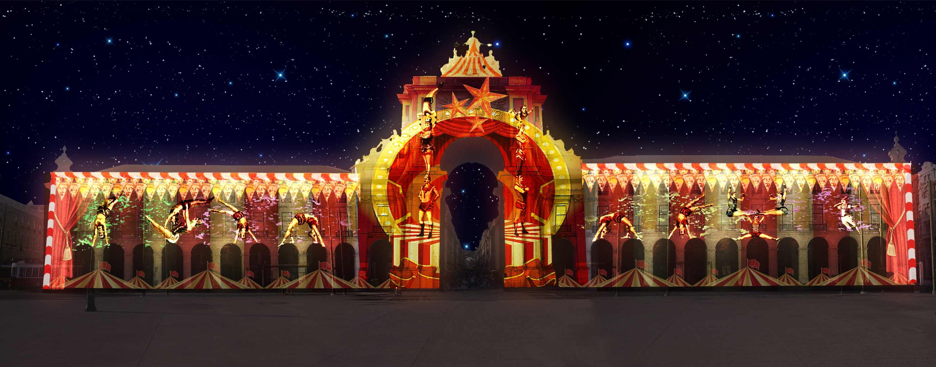 Les spectacles vidéo retournent au Terreiro do Paço ce Noël 